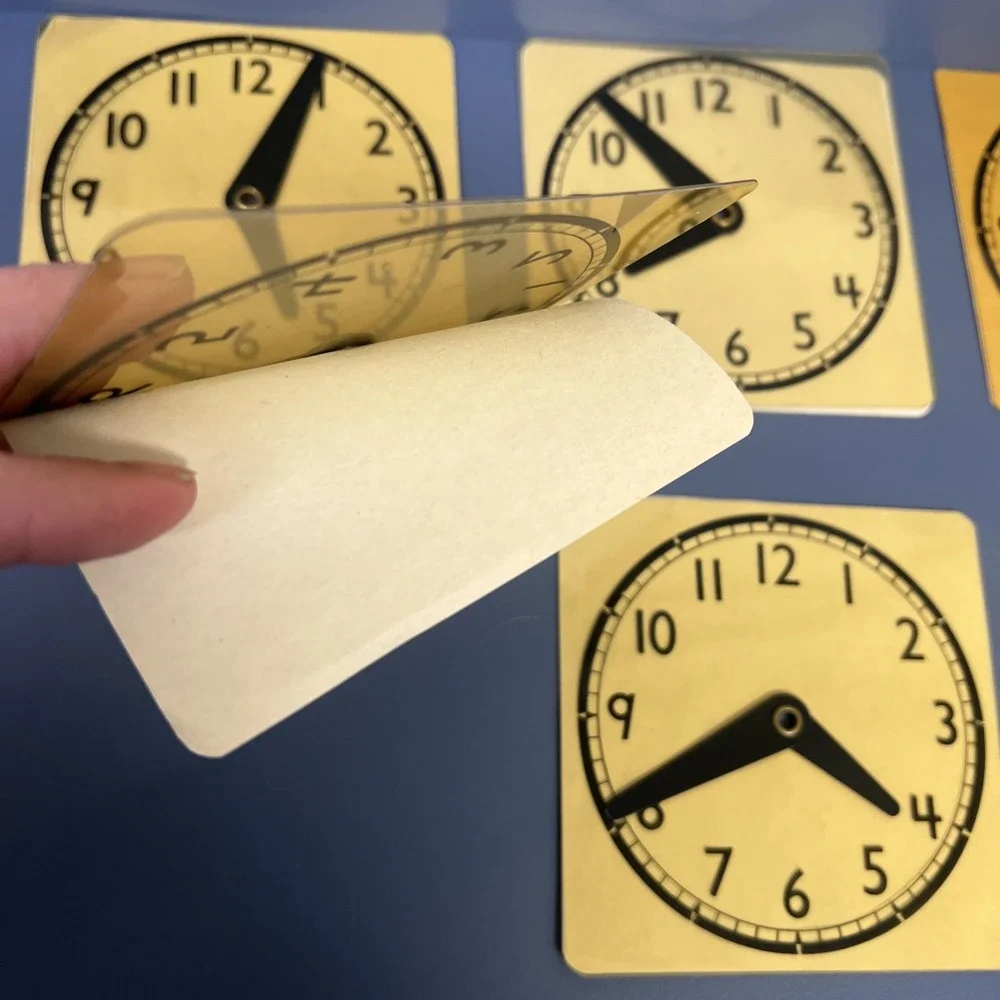 ETA 835AA Hand2Mind‎ White Clock Face Pupils 12 Set Learning Clocks